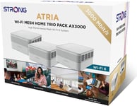 STRONG ATRIA AX3000 Whole Home Mesh Wi-Fi 6 System up to 5,000sq.ft  UK 3 Pack