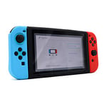 OSTENT Soft Silicone Protector Skin Cover Case Pouch Holder for Nintendo Switch Console Color Black+Red+Blue