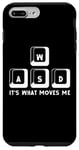 Coque pour iPhone 7 Plus/8 Plus Wasd Its What Moves Me PC Keyboard Gamer