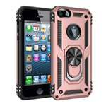 Apple iPhone 5/5S/SE(1st Gen) Military Armour Case Rose Gold