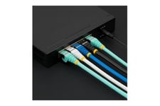 StarTech.com 2m CAT6a Ethernet Cable - Blue - Low Smoke Zero Halogen (LSZH) - 10GbE 500MHz 100W PoE++ Snagless RJ-45 w/Strain Reliefs S/FTP Network Patch Cord - patchkabel - 2 m - blå