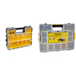 Stanley FATMAX Pro Deep Storage Organiser for Small Parts, 10 Removable Compartments, 1-97-521 & Professional Organiser, Tool Box, Tool Organiser, Sort Master Seal Tight ‎STA194745