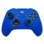 EXTREMEGRIPPRO (Black Blue) 2 x EGP™ Grips Thumb Stick Cover Caps For Xbox One / S X Elite Controller