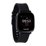 X-WATCH IVE XW FIT Urban Black Smartwatch iOS & Android, Activity Monitor, Step Counter, Pedometer, Heart Rate Measurement, Health Monitor, Sleep Monitor, Message Reminder