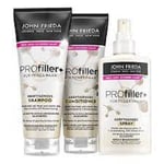 TRIO PACK John Frieda Profiller+  Shampoo & Conditioner & Thickening Spray