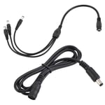 DC Cable 5.5mmx2.1mm with a Splitter 1 to 3 for CCTV Camera LED Light Set