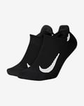 Nike Multiplier Running No-Show Socks (2 Pairs)