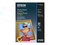 Epson - Blank - A3 (297 X 420 Mm) - 200 G/M² - 20 Ark Fotopapper - För Expression Photo Xp-970  Surecolor P706, Sc-T5160, T3160, T5160  Workforce Wf-7840, 7845