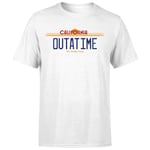 Back To The Future Outatime Plate T-Shirt - White - M