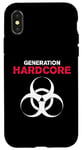 Coque pour iPhone X/XS Generation Hardcore EDM Rave Citation Raver Wear Rave Outfit