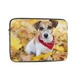 Laptop Case,10-17 Inch Laptop Sleeve Carrying Case Polyester Sleeve for Acer/Asus/Dell/Lenovo/MacBook Pro/HP/Samsung/Sony/Toshiba,Beautiful Dog Red Bandanna Beautiful Autumn Park 12 inch