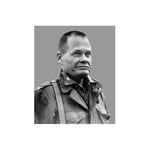 PlayThing Vector Portrait of Lieutenant General Lewis Burwell Chesty Puller An Officer in The United States Marine Corps Poster Print, 12 x 15
