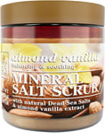 Dead Sea Collection Almond Vanilla Salt Body Scrub - Large 660g - with Oils... 
