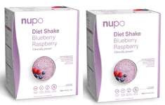 Nupo - 2 x Diet Shake Blueberry Raspberry 12 Portioner