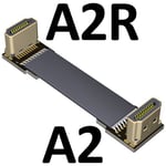 10cm A2-A2R Câble d'extension HDMI Standard type A V2.0 intégré, prend en charge le câble plat 2K / 144hz 4K/60Hz, câble d'extension de fil d'ordinateur Nipseyteko