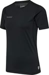 Hummel Hml First Performance Women's Jersey S/S Shirt, Womens, Shirt, 204514, Black, XL