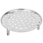 Stainless Steel Steam Holder, Multi-Functional Round Steaming Rack Stand Heavy Duty Steamer Basket Tray for Kitchen Cooking Pressure Cooker Cookware - H 5cm(M 24cm)