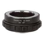 Fotodiox DLX Stretch Lens Mount Adapter - Olympus Zuiko (OM) 35 mm SLR Lens Compatible with Micro Four Thirds (MFT, M4/3) Mount Mirrorless Camera Body with Macro Focusing