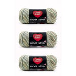 Red Heart Super Saver Lot de 3 – Imprimé Aspen – 198 g – Acrylique – 4 Medium (peigné) – 300 m – Tricot, crochet, artisanat et amigurumi