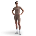 Nike Dri-FIT One Högmidjade 8-tums Tights för Kvinna - Brun Korta Löpningstights