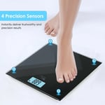180KG Digital LCD Body Weighing Scale Elecrtic Bathroom Scale USB Rechargeable