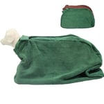 PJDDP Dog Bathrobe Towel, Fast Drying Dog Bag, Microfiber Bathrobe for Dog Cat Pet,Puppy Bath Towel, Absorption Bath Towels Robe, Keeps Your Dog, Home And Car Clean & Dry Super Absorbent,Green,S
