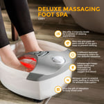 Electric Infrared Vibrating Wet Bath Foot Spa Relax Pedicure Soothing Massager