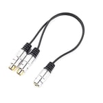 Kurphy 3.5mm Mini Stereo Female to 2 RCA Female Jack Audio Adapter Splitter Cable 2RCA Female to 3.5mm Female Adapter Cable