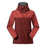 Berghaus Women's Deluge Pro Shell Rain Jacket | Durable | Breathable Coat, Burgundy Fawn/Red Rust 3.0, 16