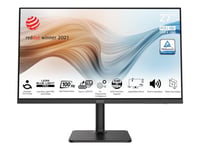 Msi Modern Md272xpde - Led-Skärm - 27" - 1920 X 1080 Full Hd (1080P) @ 100 Hz - Ips - 300 Cd/M² - 1000:1 - 1 Ms - Hdmi, Displayport, Usb-C - Högtalare - Svart