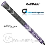 NEW - Golf Pride MCC Plus 4 Teams Midsize Grips - Black / Purple / White x 9