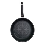 Zyle ZY026FP Black Non-Stick Induction Frypan w/ 7 Layer Diamond Coating 26 cm