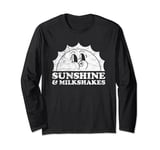 Sunshine and Milkshakes Retro Vintage Sun Milkshake Long Sleeve T-Shirt