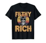 Retro Filthy Rich Cat Kitten with Cool Shades T-Shirt