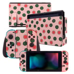 CHIN FAI Skin Sticker for Nintendo Switch, Full Set Faceplate Cover Decals for Watermelon Pattern (Console & Joy-con & Dock & Grip)