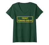 Womens Military Front Toward Enemy, Front Towards Enemy V-Neck T-Shirt