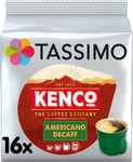 Tassimo Kenco Americano Decaf Coffee Pods (Pack of 5, Total 80 Coffee servings)