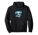 Nice Polar Lights at Night with cool Ice Bears Pullover Hoodie