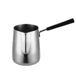 ZHANGTING Induction-Safe Non-Stick Stainless Steel Milk Pan Coffee Maker, Small Milk Pot Tea Coffee Boiling Pot (350ML)