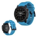 Garmin Fenix 6 / 5 Plus Forerunner 935 Quatix Sapphire Approach S60 Instinct silicone watch band - Baby Bl Blå
