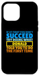 Coque pour iPhone 12 Pro Max Don amusant personnalisé pour Donald, drôle Donald
