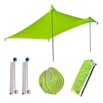 Gycdwjh Camping Sun Shade Tarp, Tents Beach Tent with Sand Anchor Portable Family Beach Sunshade UV Protection Sun Shelters for Beach Fishing Camping Garden,Green