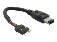 Delock - IEEE 1394-kabel - 6 pin FireWire (hane) till IEEE 1394-huvudenhet (hane) - 16.5 cm