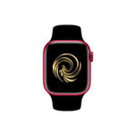 Apple Watch Series 7 GPS boîtier Aluminium Rouge 45mm avec Bracelet Noir Reconditionné Grade A