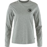 Fjällräven 1960 Logo T-shirt LS Women dam-T-shirt Grey-Melange-020-999 S - Fri frakt