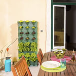 minigarden Vertical Kitchen Garden pour 24 Plantes, Comprend Le kit d’arrosage Goutte-à-Goutte, Autoportant ou Fixé au Mur (Vert)