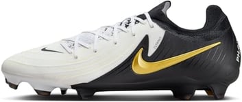 Nike Men's Phantom Gx 2 Pro Football Shoe, White/Black/MTLC Gold Coin, 6 UK