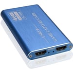 Boîtier d'acquisition Carte De Capture De Jeu HDMI 4K Pour PS4 Switch Caméra Enregistrement Bleu