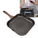 02 015 Steak Pan Healthy Grill Pans Heat Resistant Handle Uniform Heat BG