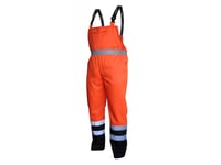 Beta Arbetsbyxor Med Hängslen Varning (Orange) Vwtc08o - Storlek M